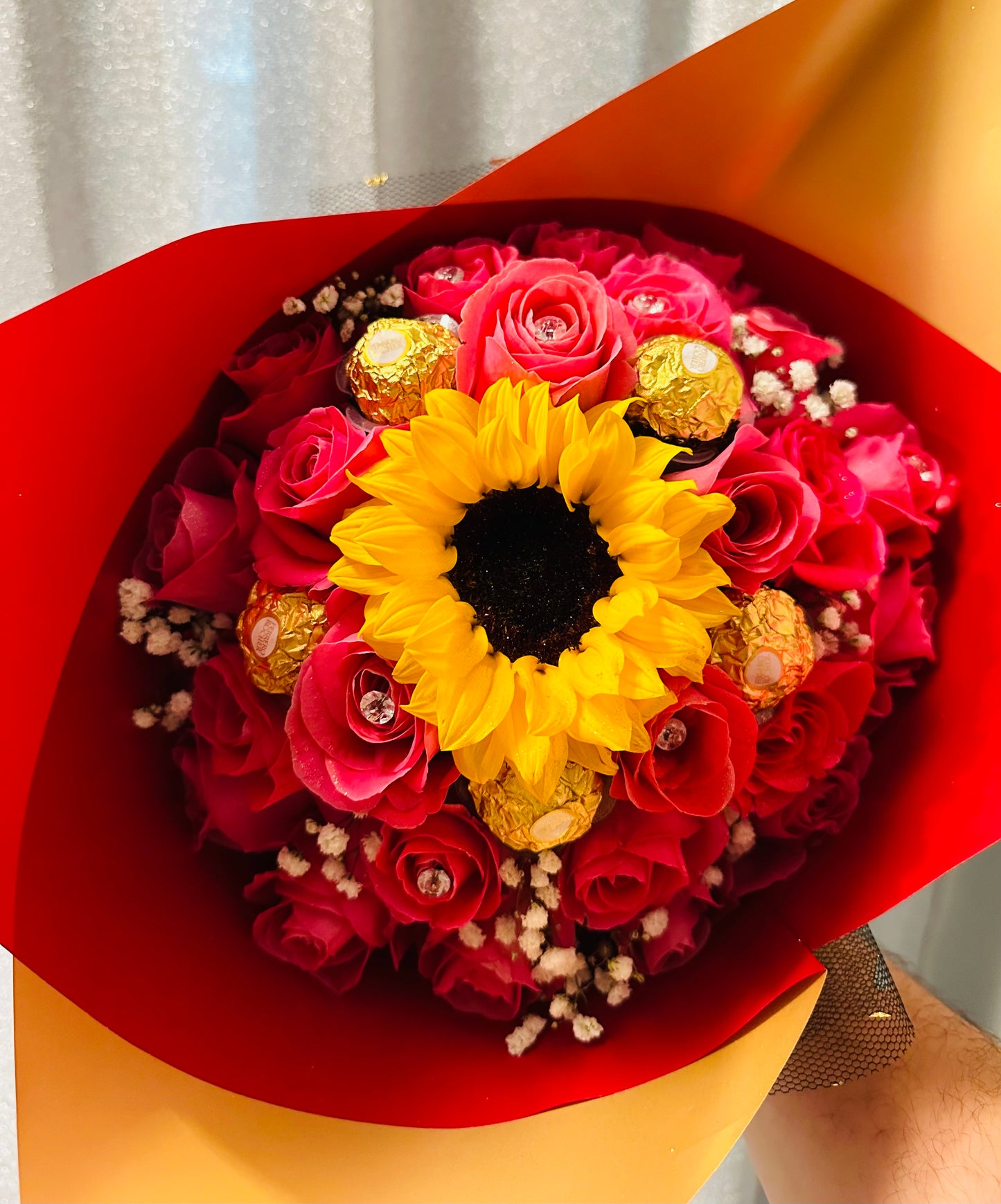 Sunflower & Rose Bouquet