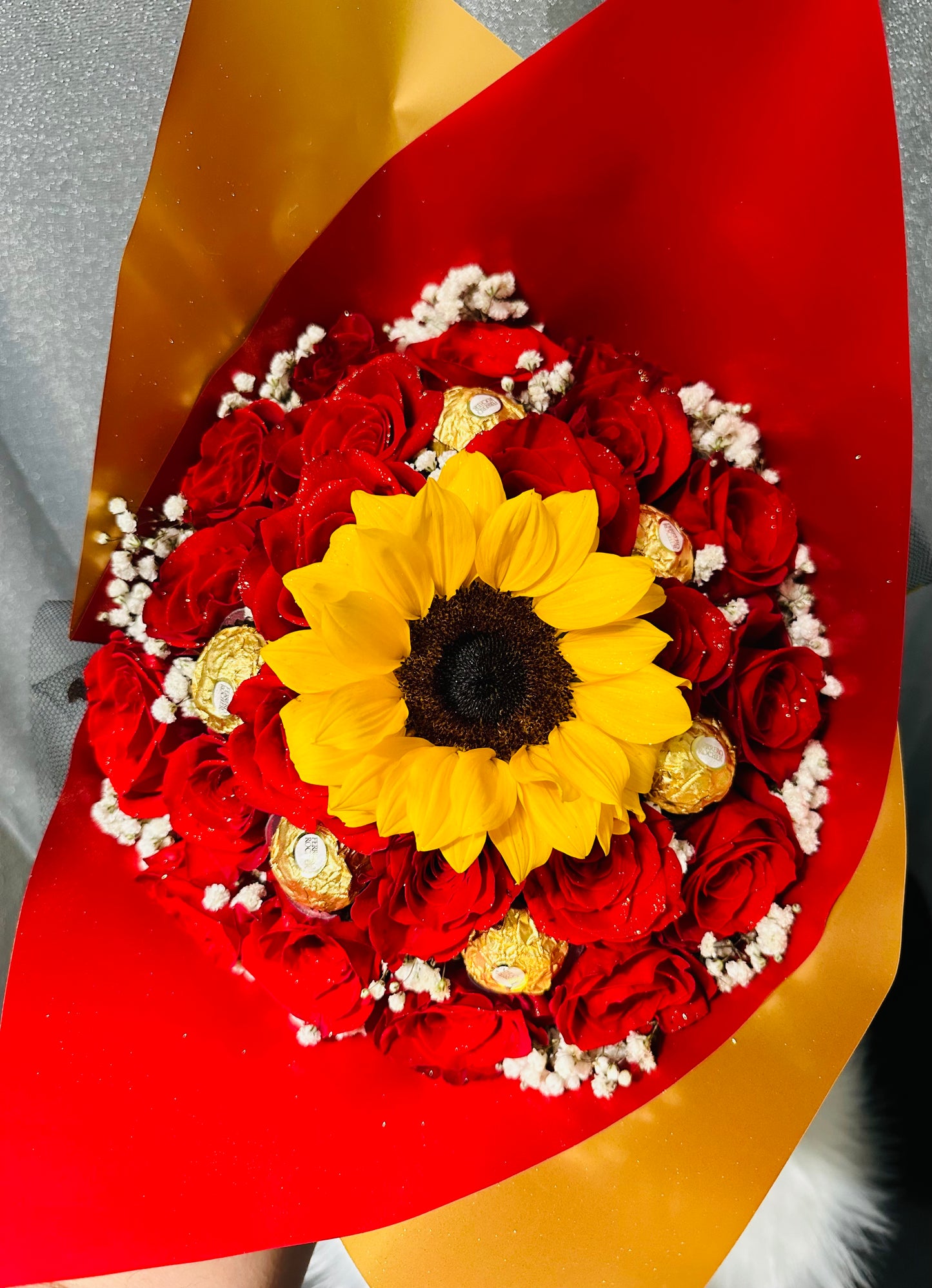 Sunflower & Rose Bouquet